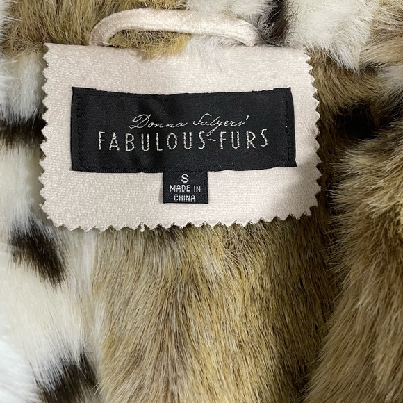 DONNA SALYERS FABULOUS
FIT SNOW LYNX FAUX FUR
JACKET - Picture 11 of 14